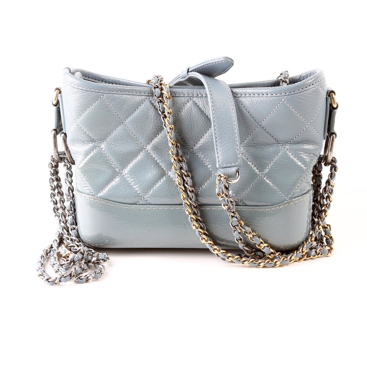 Chanel Gabrielle Hobo Calfskin 25M Blue Small Shoulder Bag