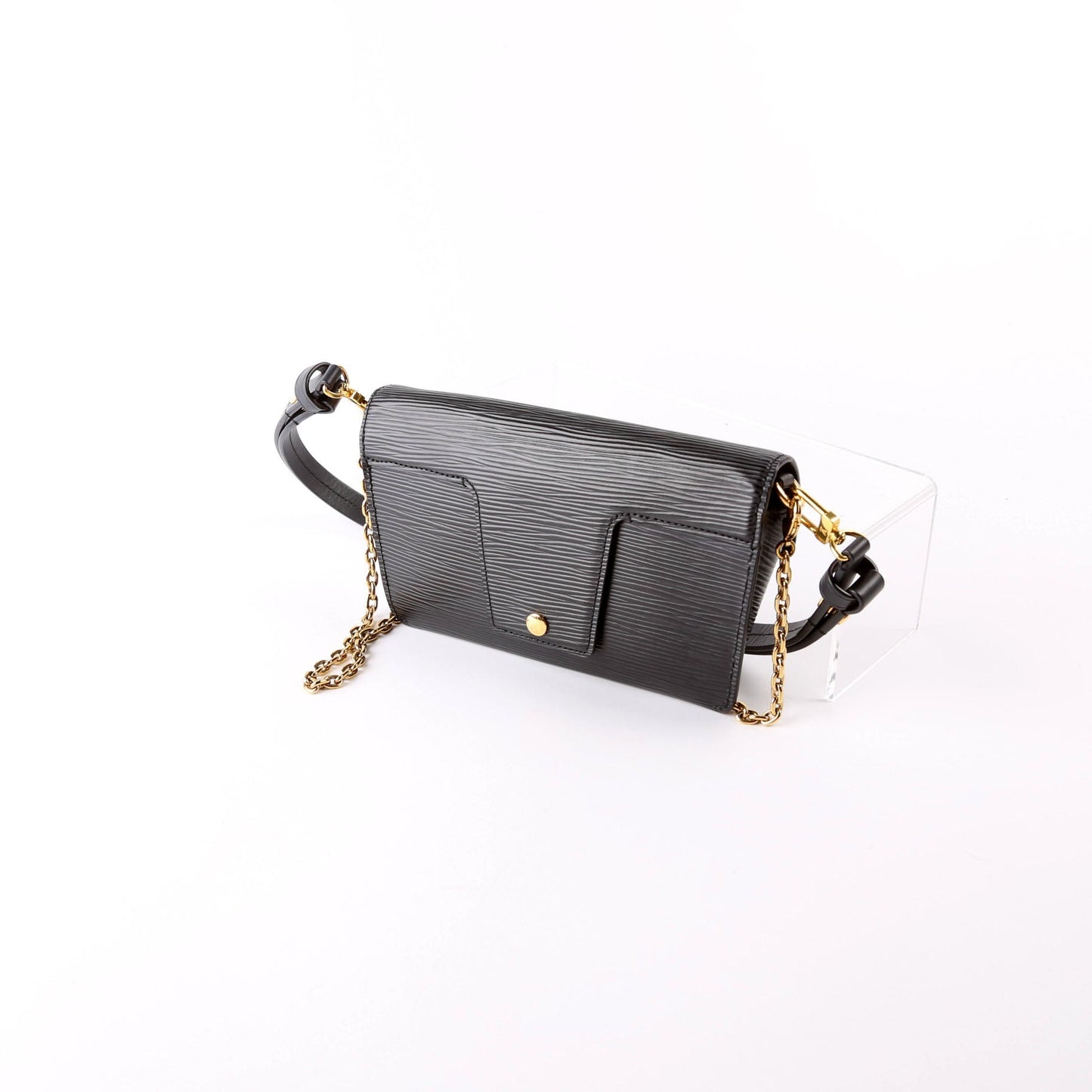 Louis Vuitton Padlock on Epi Black Handbag