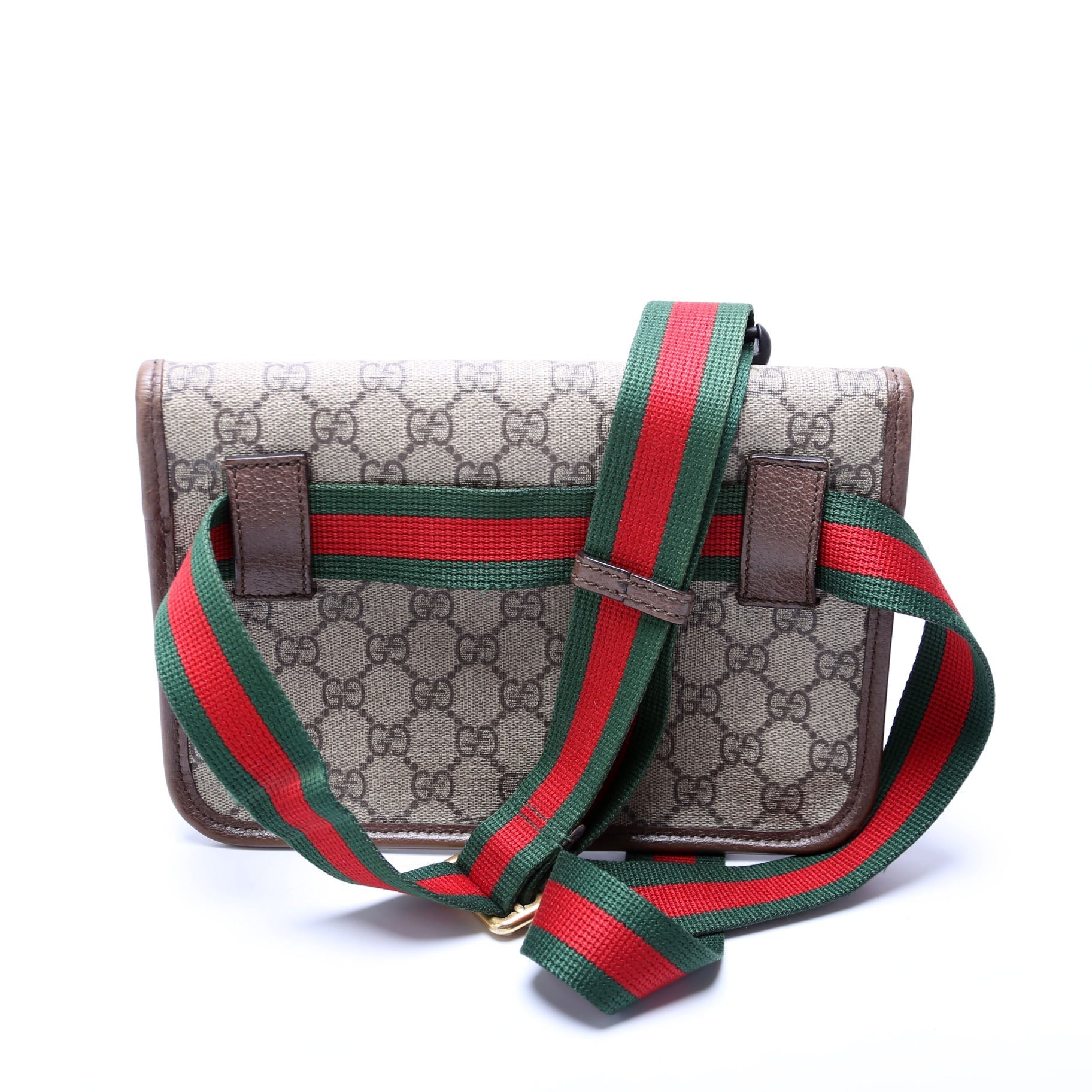 Gucci GG Supreme Neo Web Brown Belt