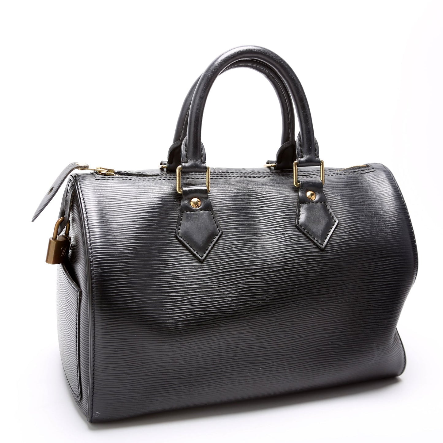 Louis Vuitton Speedy 25 Black Epi Handbag