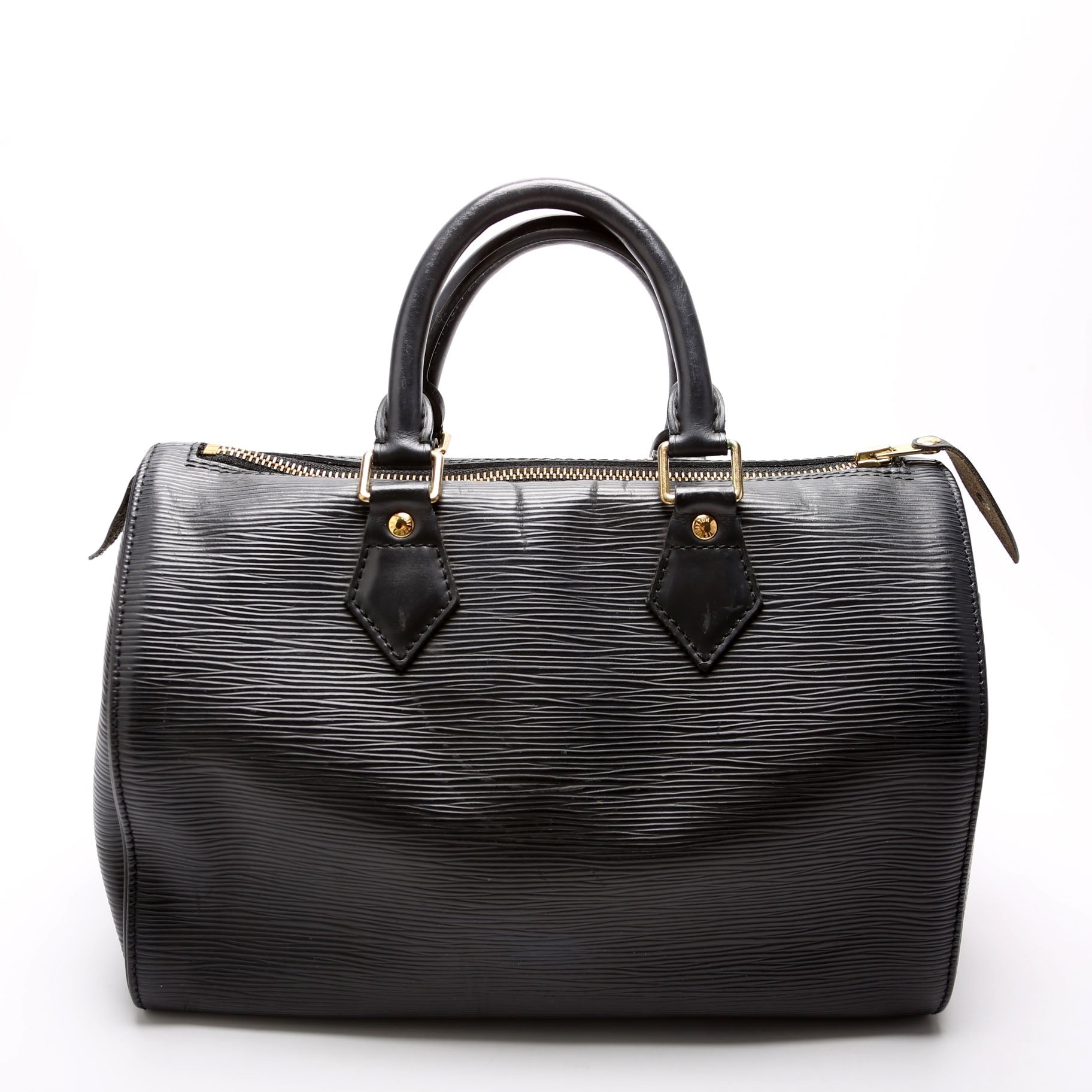 Louis Vuitton Speedy 25 Black Epi Handbag