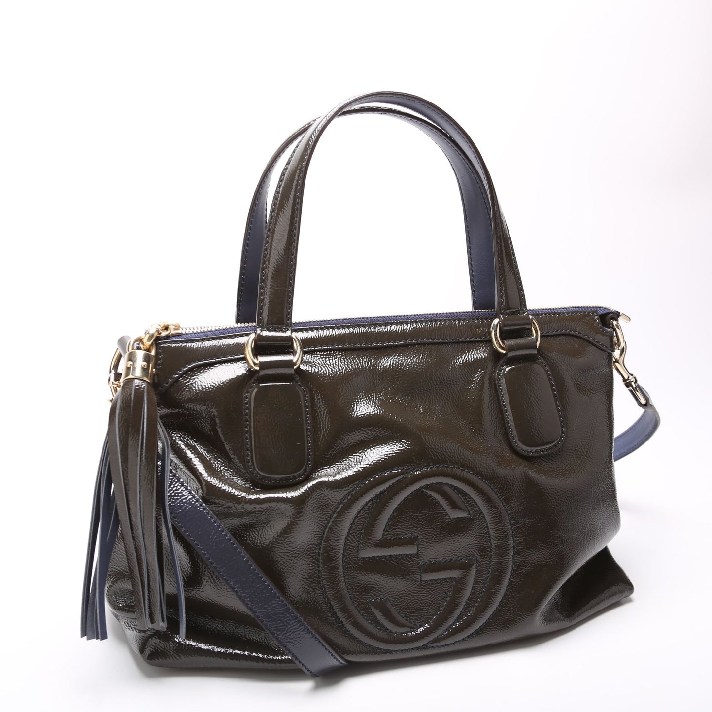 Gucci Soho Brown Small Top Handle Travel Bag