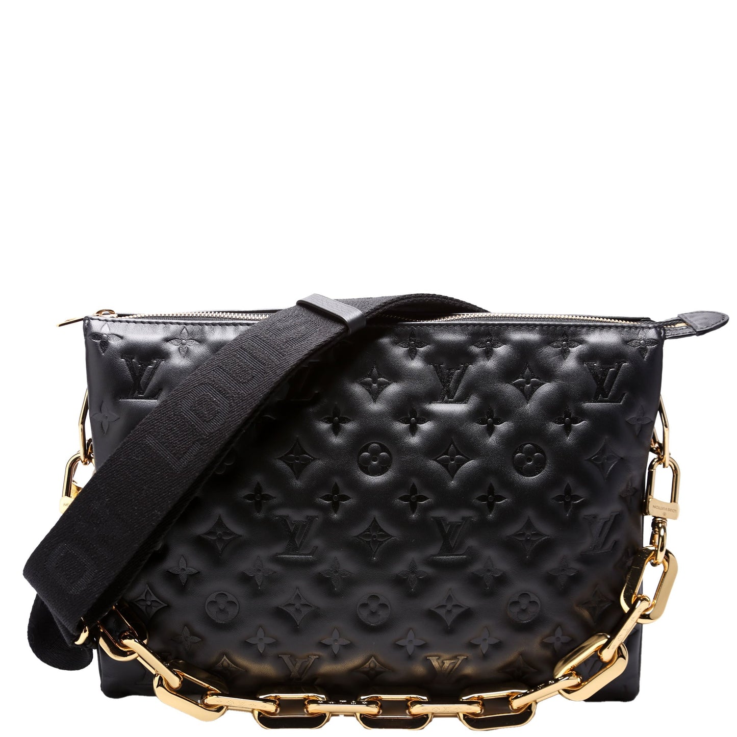 Louis Vuitton Coussin MM Lambskin Black Handbag