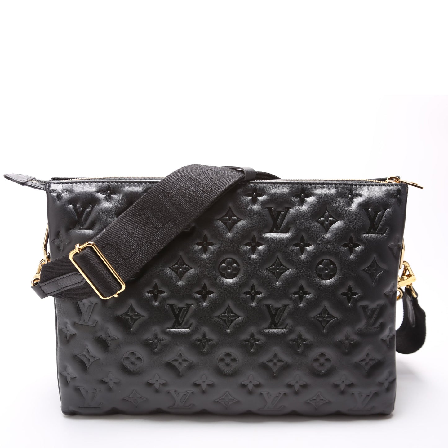 Louis Vuitton Coussin MM Lambskin Black Handbag