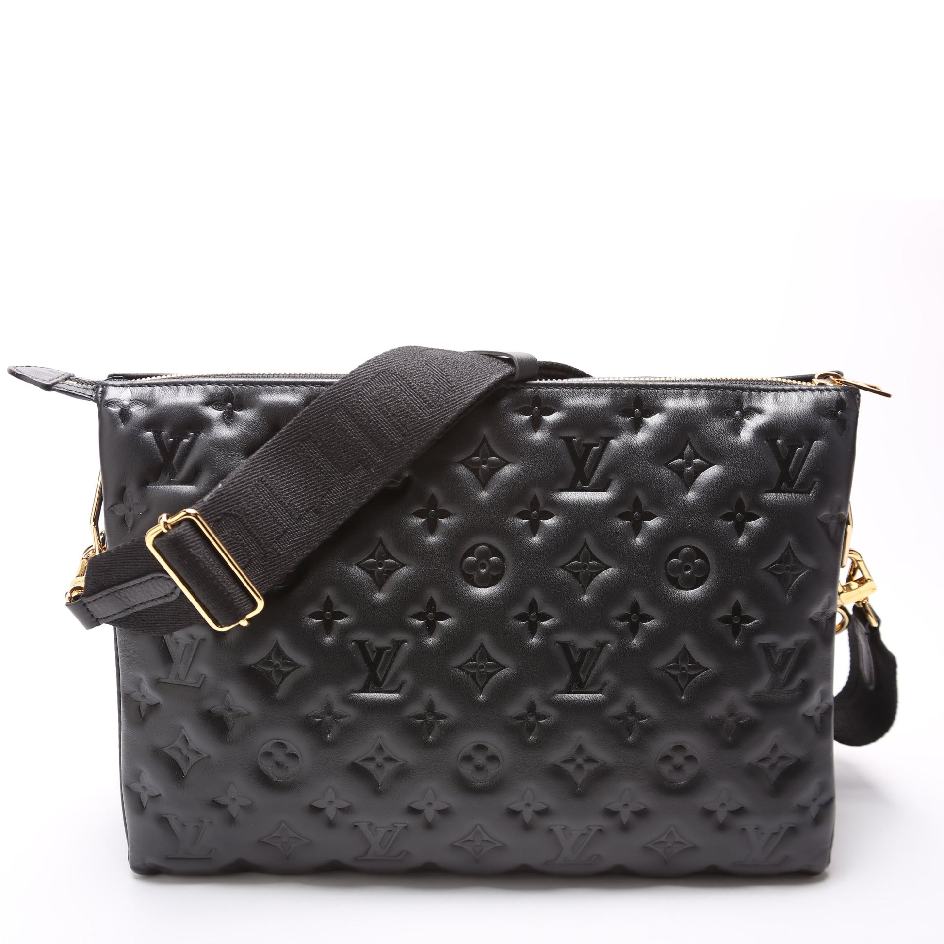 Louis Vuitton Coussin MM Lambskin Black Handbag