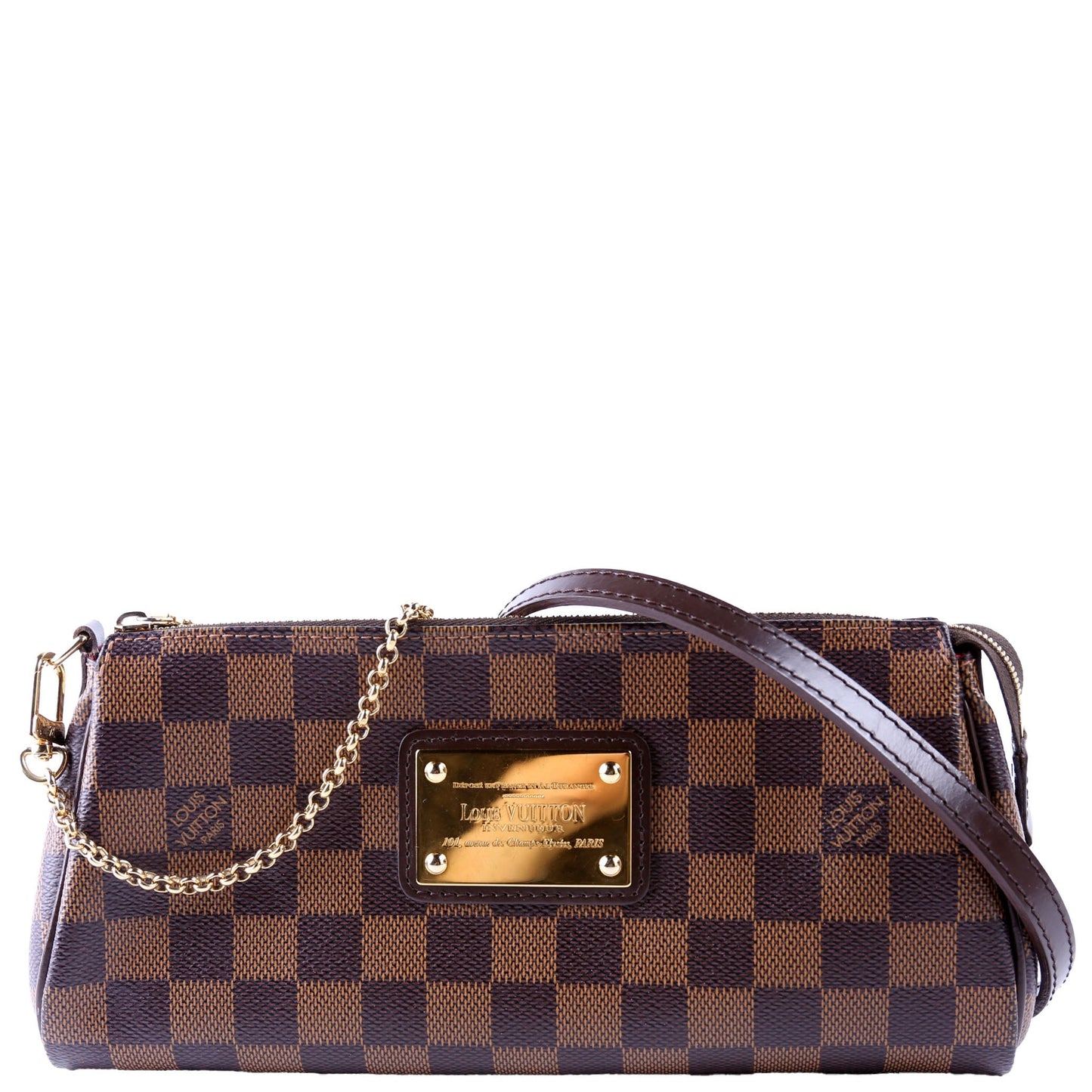 Louis Vuitton Eva Ebene Damier Clutch Bag Ebene 4