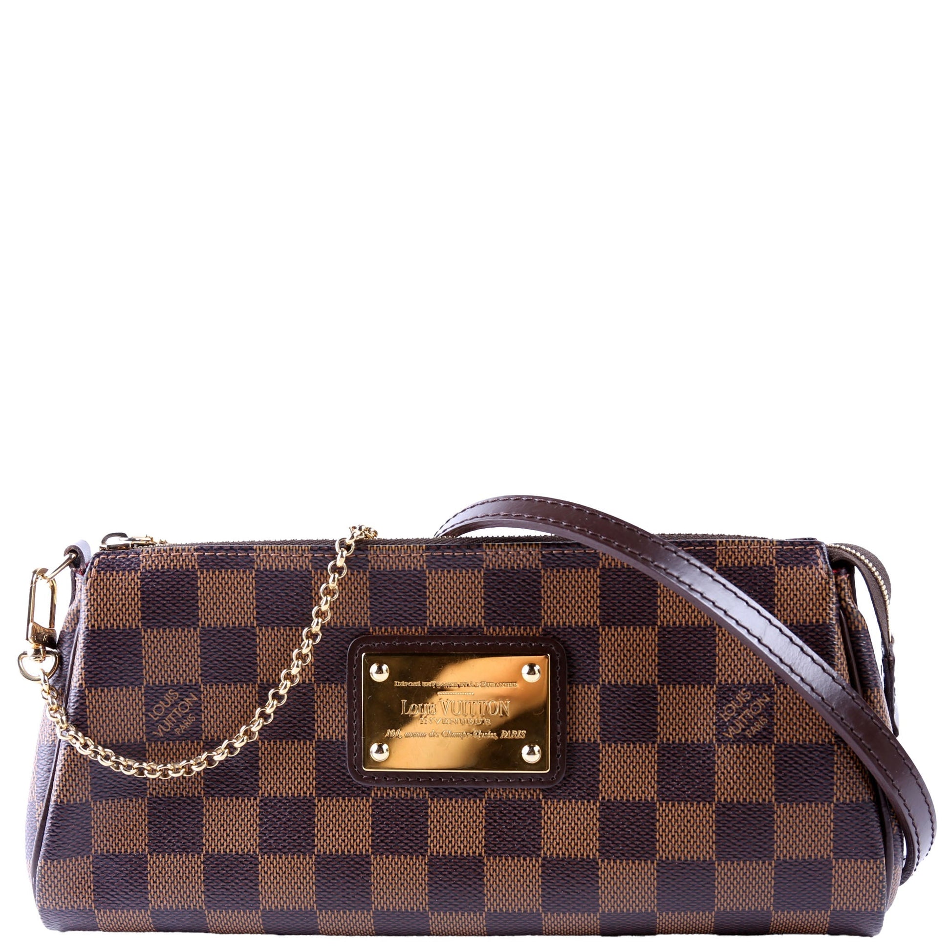 Louis Vuitton Eva Ebene Damier Clutch Bag Ebene 4