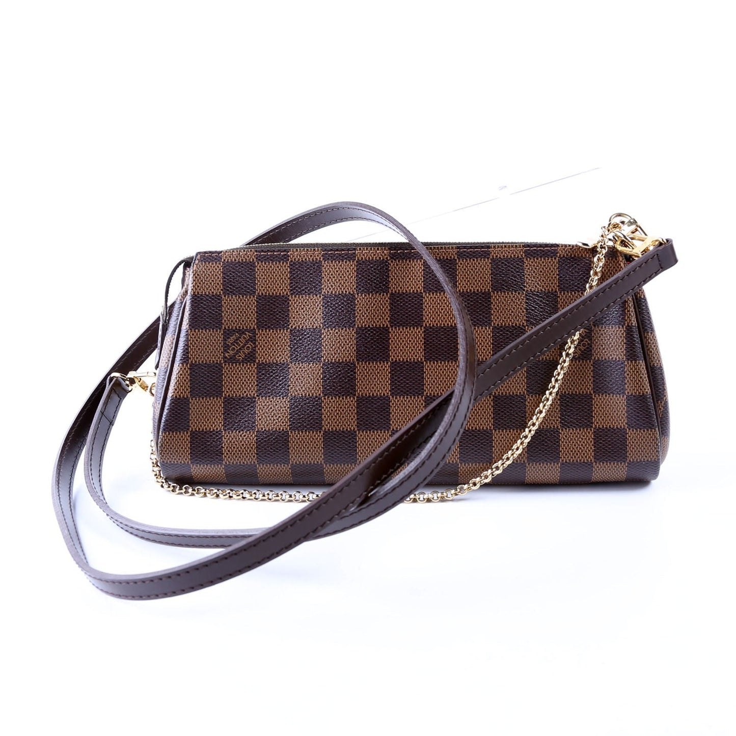 Louis Vuitton Eva Ebene Damier Clutch Bag Ebene 4