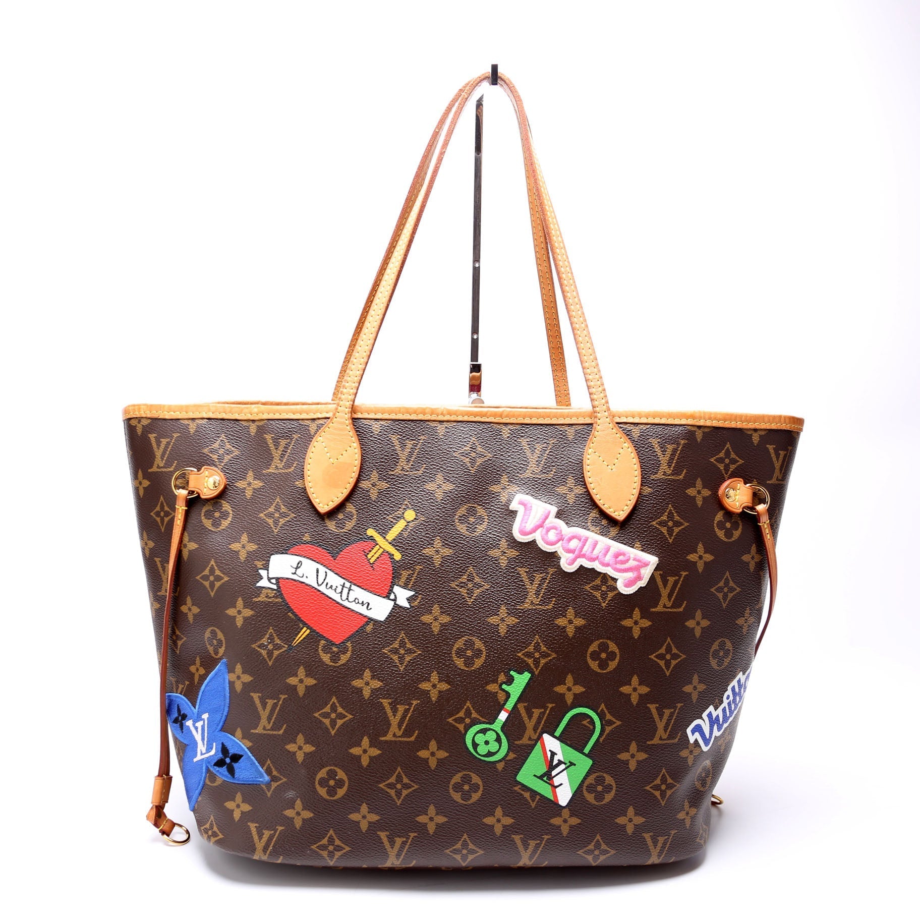 Louis Vuitton Neverfull MM Patches Wallet Case