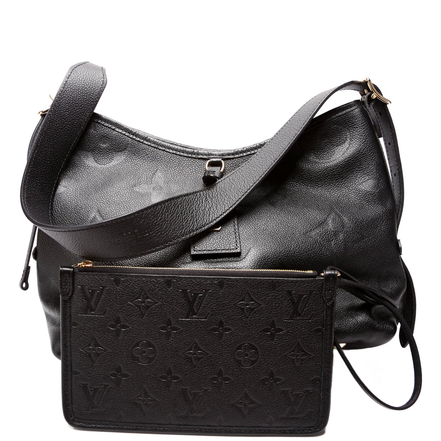Louis Vuitton Carryall PM Zip Empreinte Black Handbag Black 1