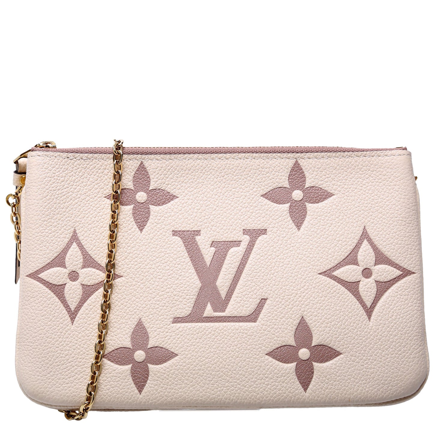 Louis Vuitton Double Zip Pochette Bicolor Empreinte Clutch Bag Empreinte 1