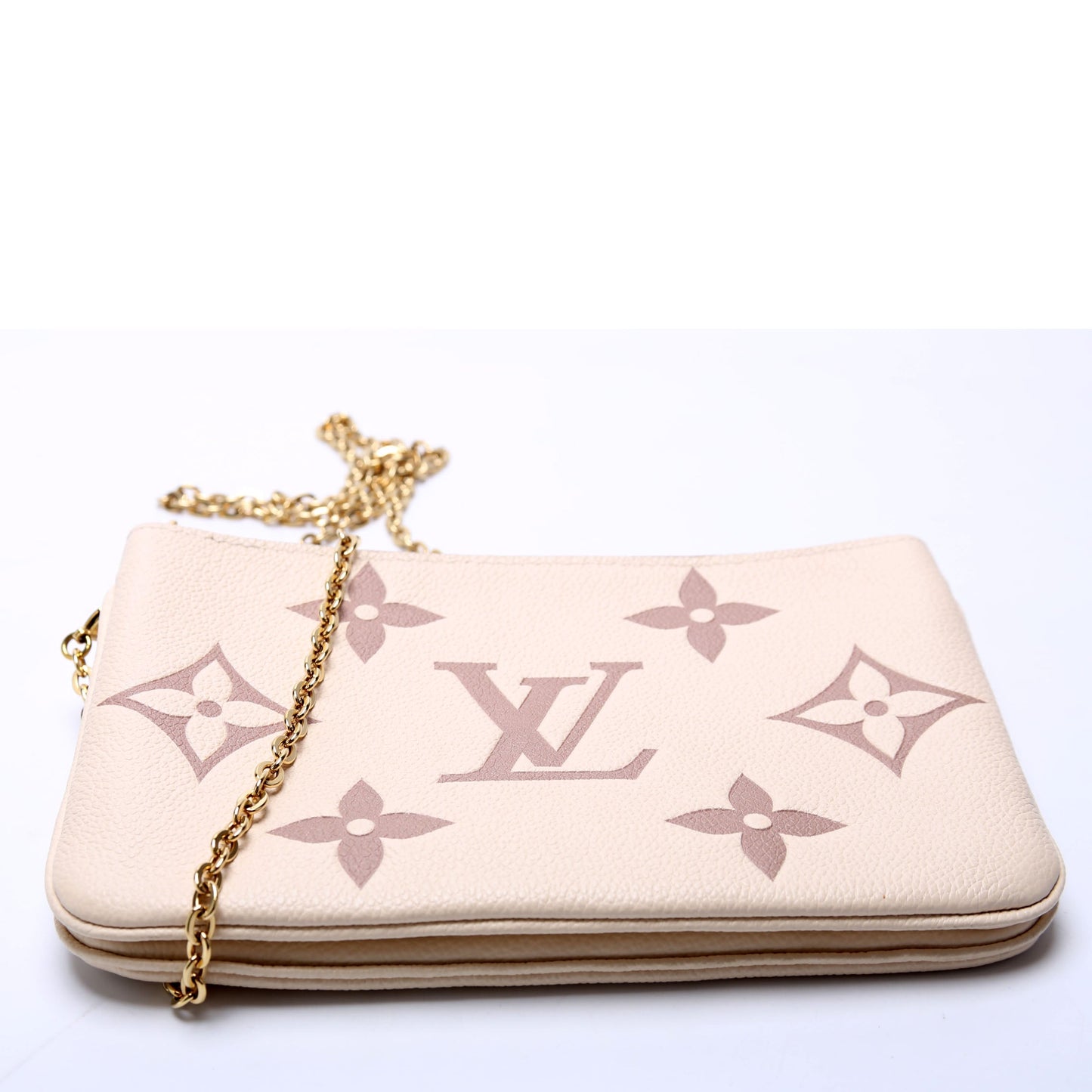 Louis Vuitton Double Zip Pochette Bicolor Empreinte Clutch Bag Empreinte 1
