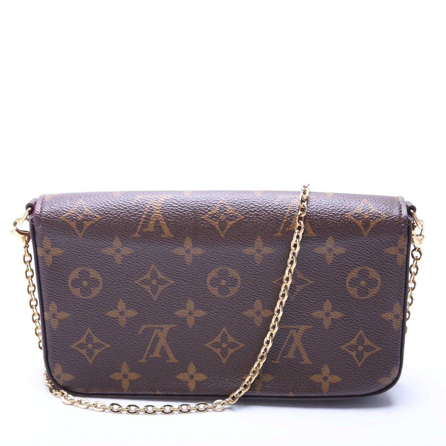 Louis Vuitton Pochette Felicie Berry Monogram Clutch Bag Berry 4