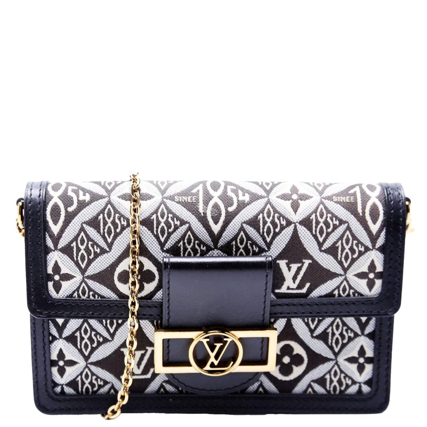Louis Vuitton Dauphine Since Jacquard Black Wallet Case