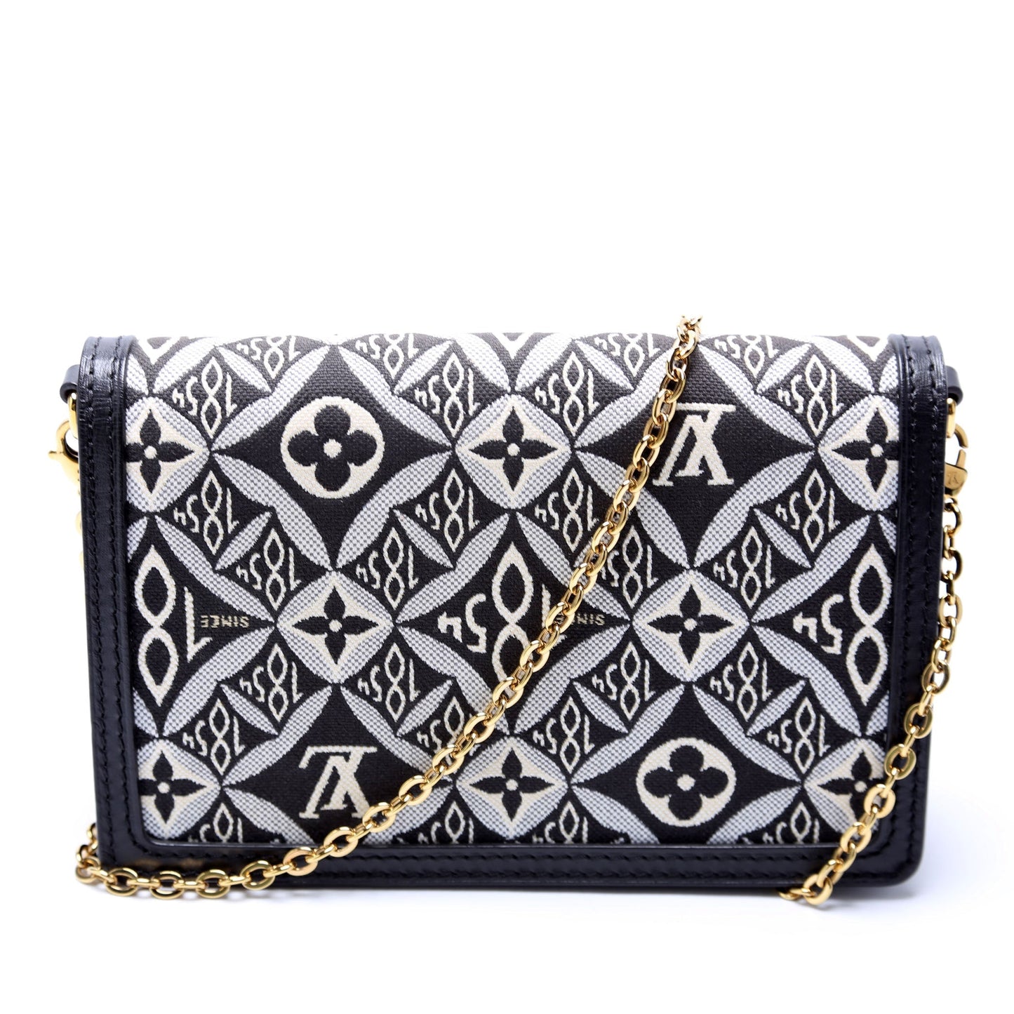 Louis Vuitton Dauphine Since Jacquard Black Wallet Case