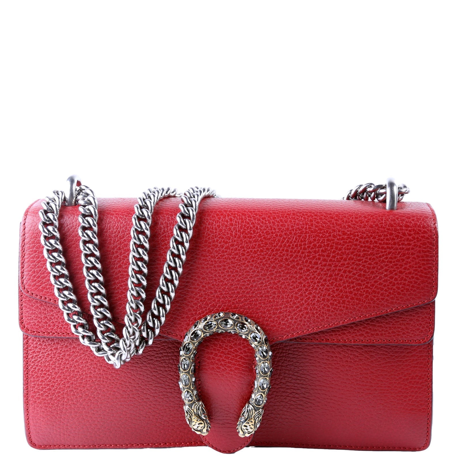 Gucci Dionysus Leather Red Small Shoulder Bag