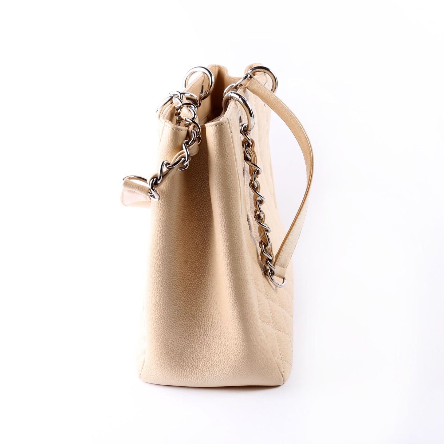 Chanel Grand Shopping Caviar Beige Tote Bag