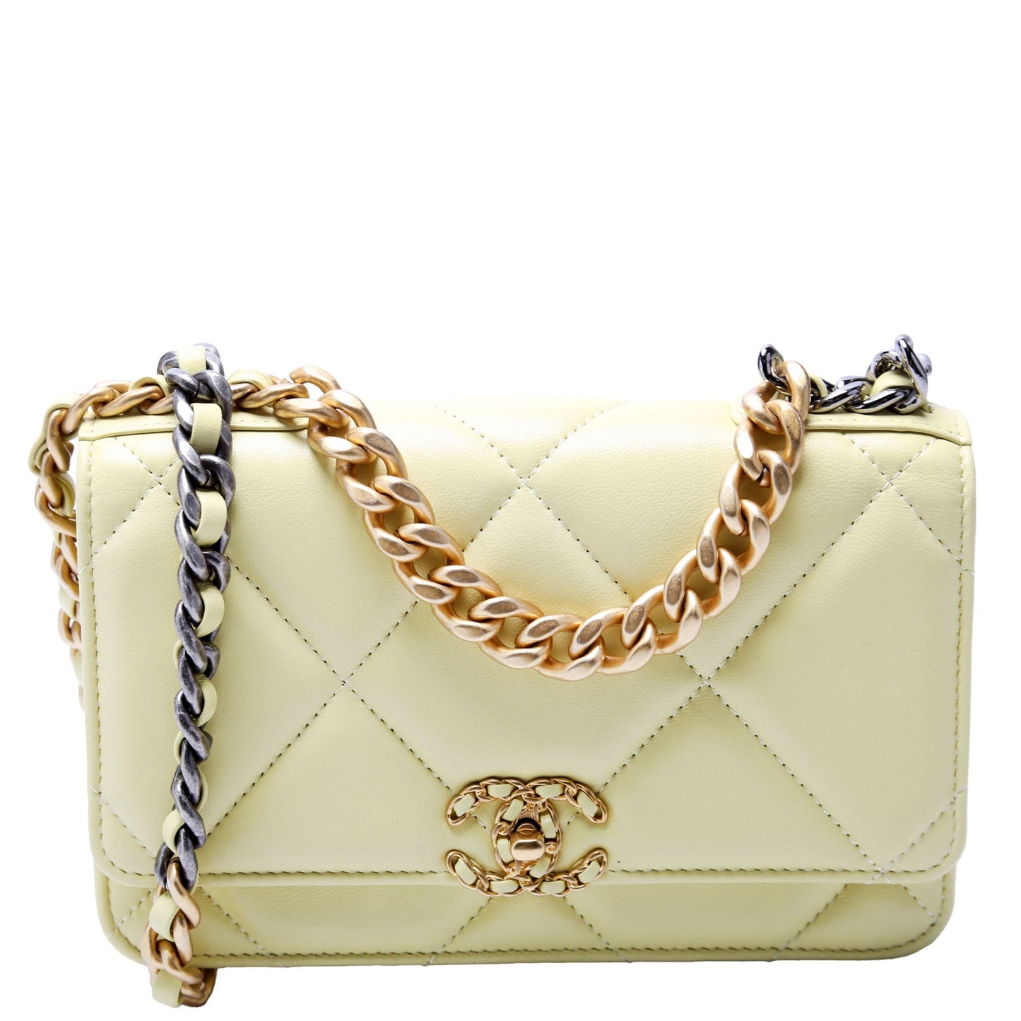Chanel 19 On Quilted Lambskin RFID Wallet Case