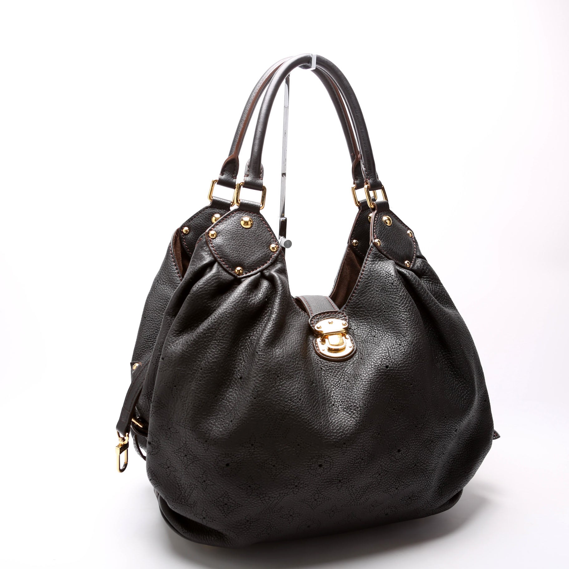 Louis Vuitton L Mahina Black Handbag