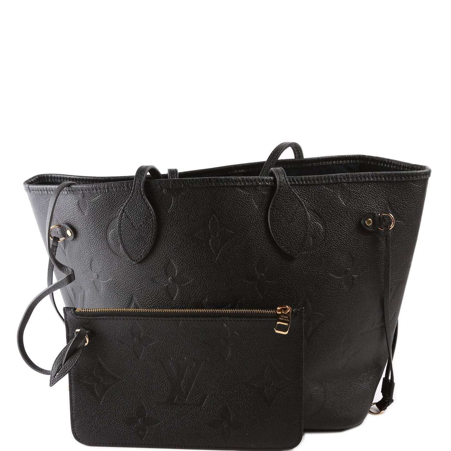 Louis Vuitton Neverfull W MM Empreinte Black Wallet Case