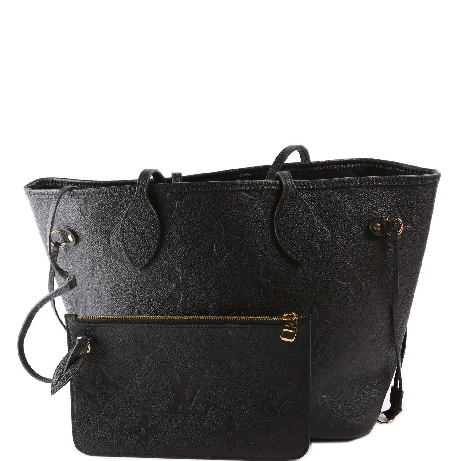 Louis Vuitton Neverfull W MM Empreinte Black Wallet Case