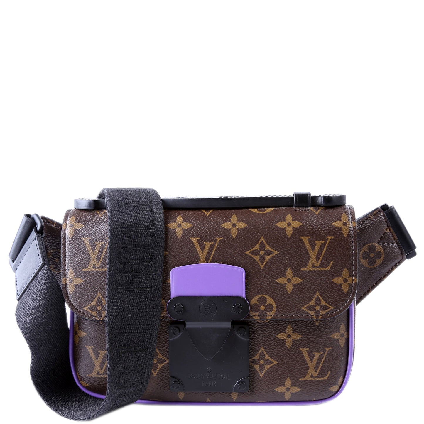 Louis Vuitton S Sling Macassar Purple Monogram Lock Crossbody Bag