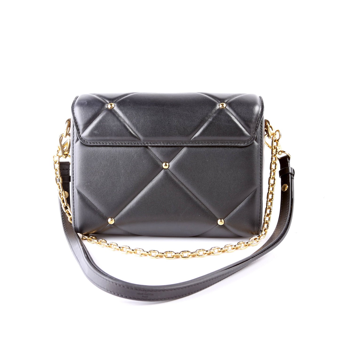 Louis Vuitton Twist Quilted Lambskin Black MM Handbag