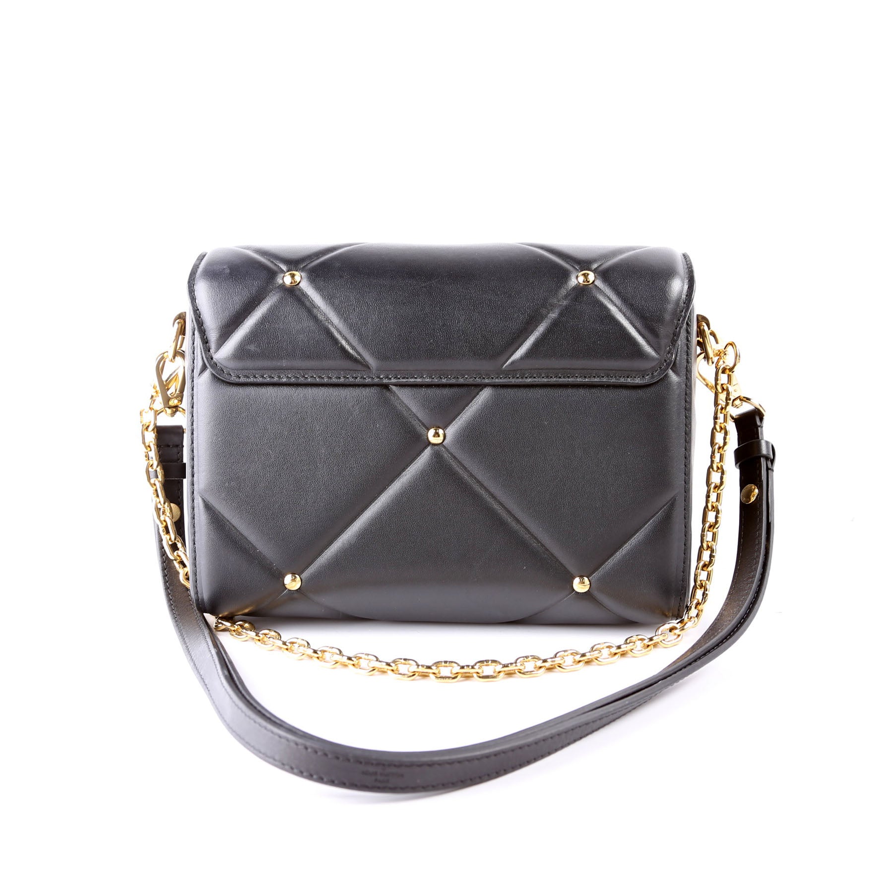 Louis Vuitton Twist Quilted Lambskin Black MM Handbag