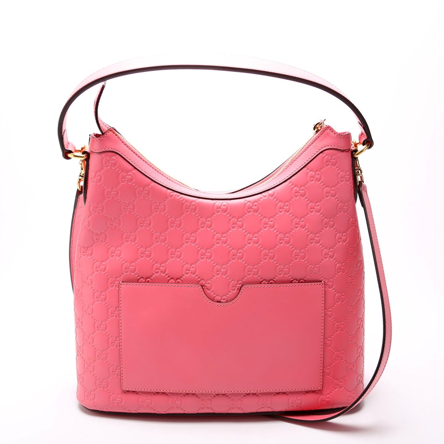 Gucci GG Sig Leather Pink Shoulder Bag
