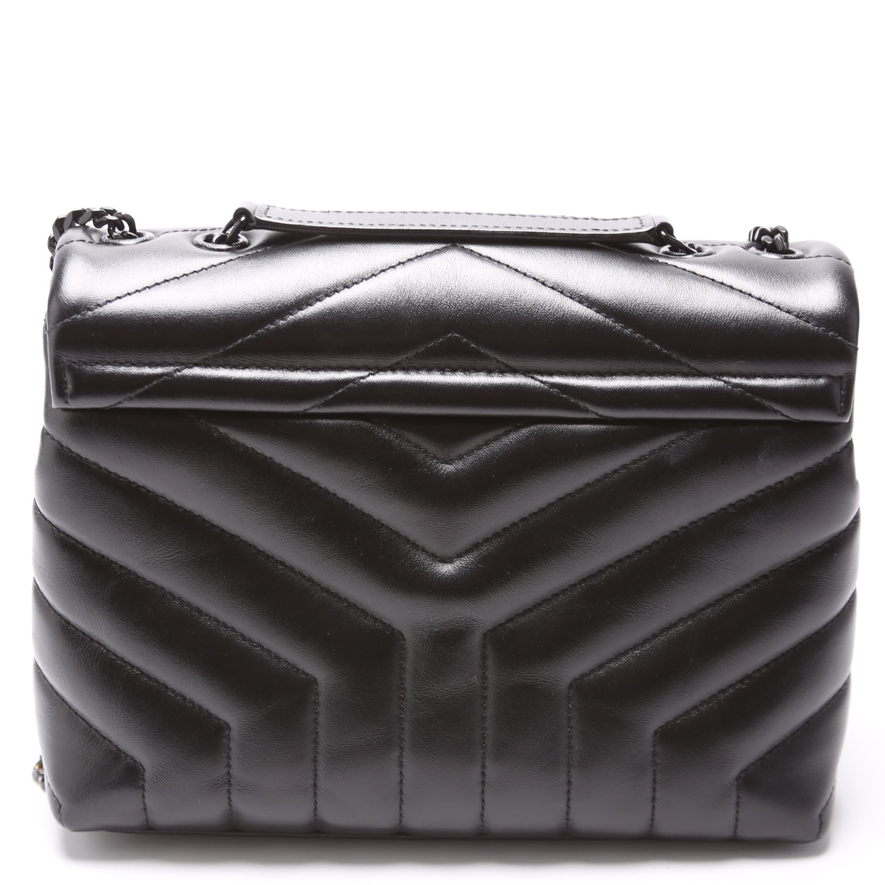 YSL Saint Laurent Loulou Satchel Bag Black Small Small 494699 Black