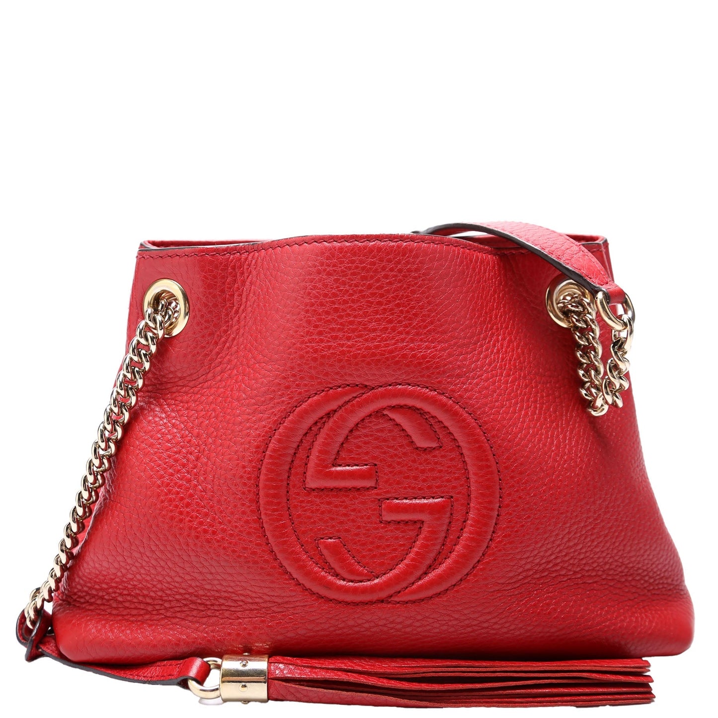 Gucci Soho Red Mini Chain Travel Bag