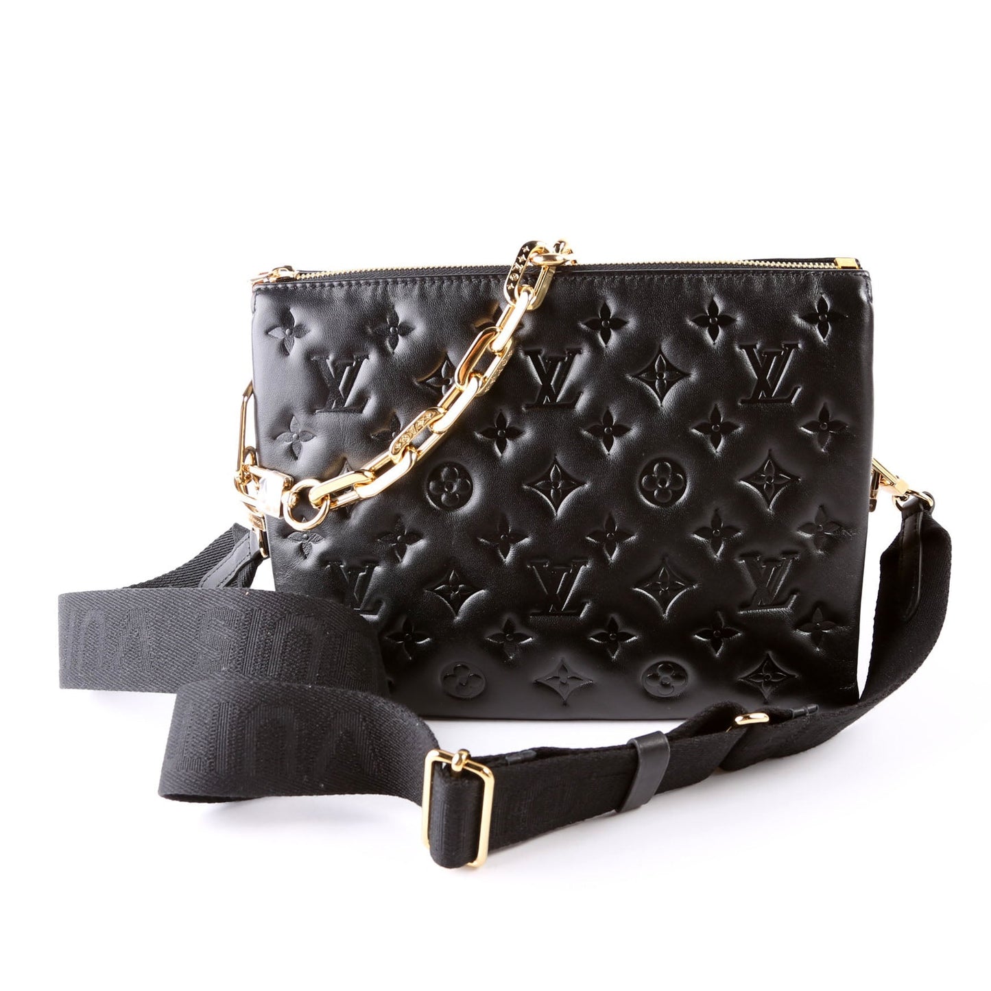 Louis Vuitton Coussin PM NV Lambskin Black Handbag