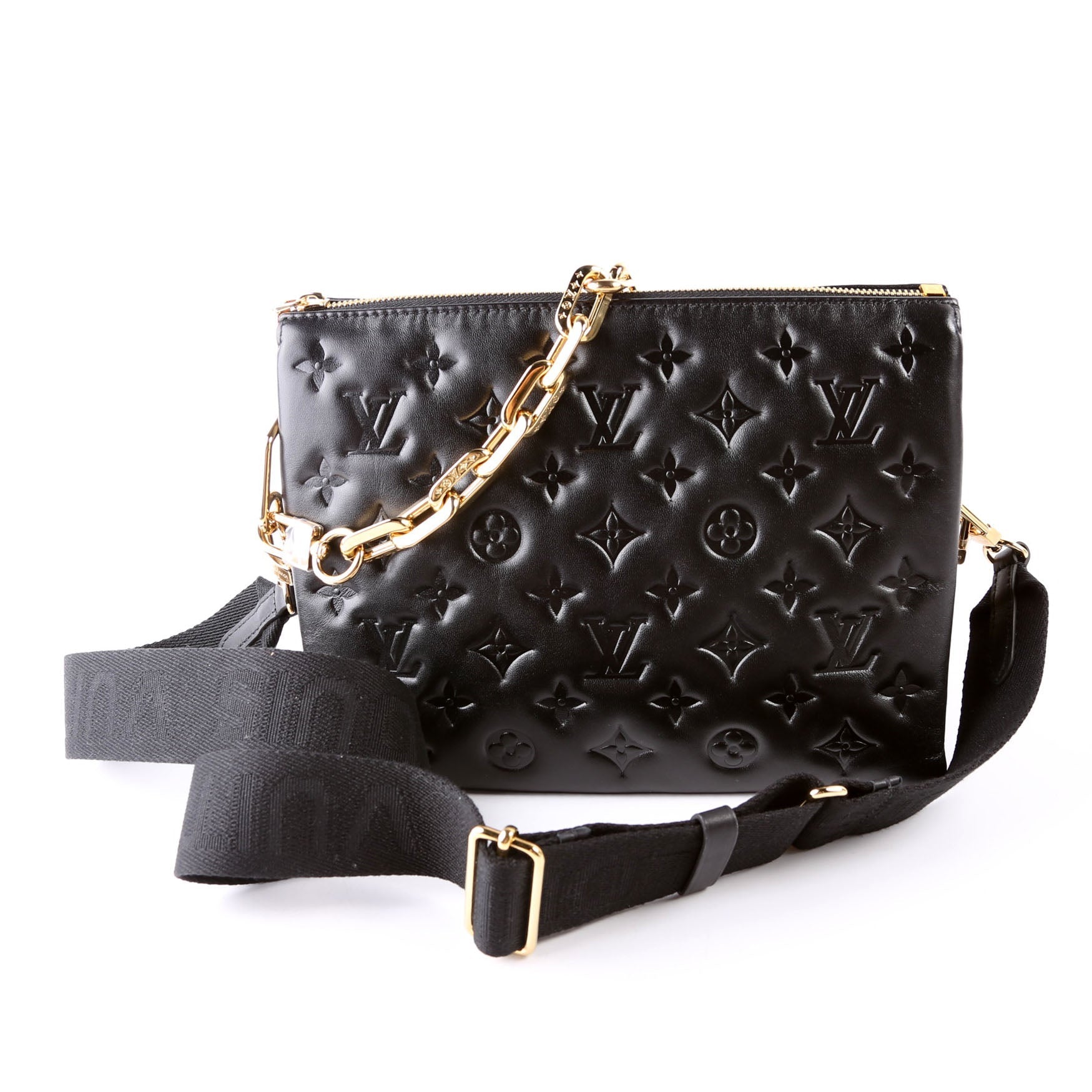 Louis Vuitton Coussin PM NV Lambskin Black Handbag