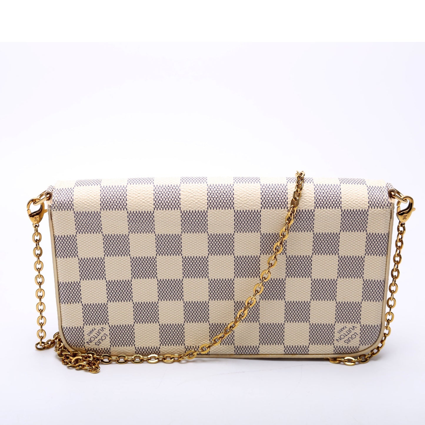 Louis Vuitton Pochette Felicie Azur Damier Clutch Bag Azur 8