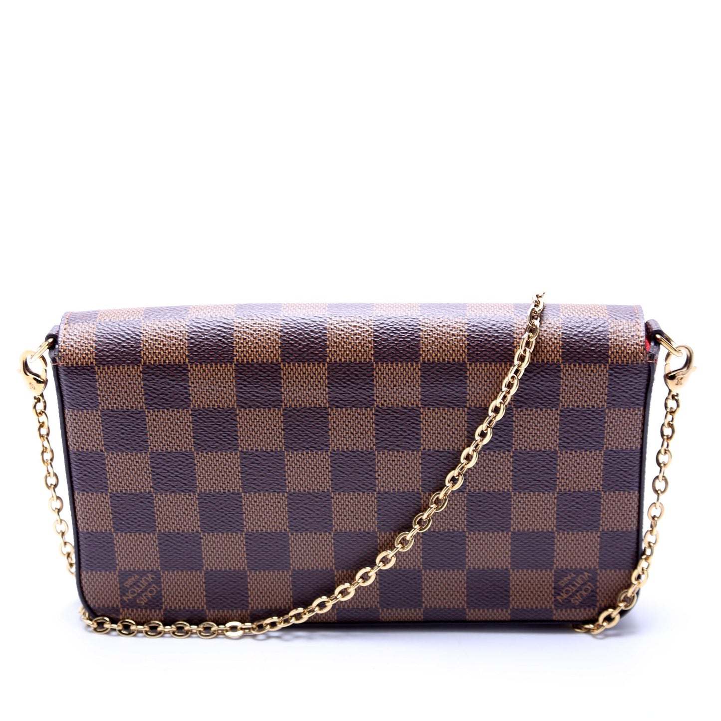 Louis Vuitton Pochette Felicie Ebene Damier Clutch Bag Ebene 12