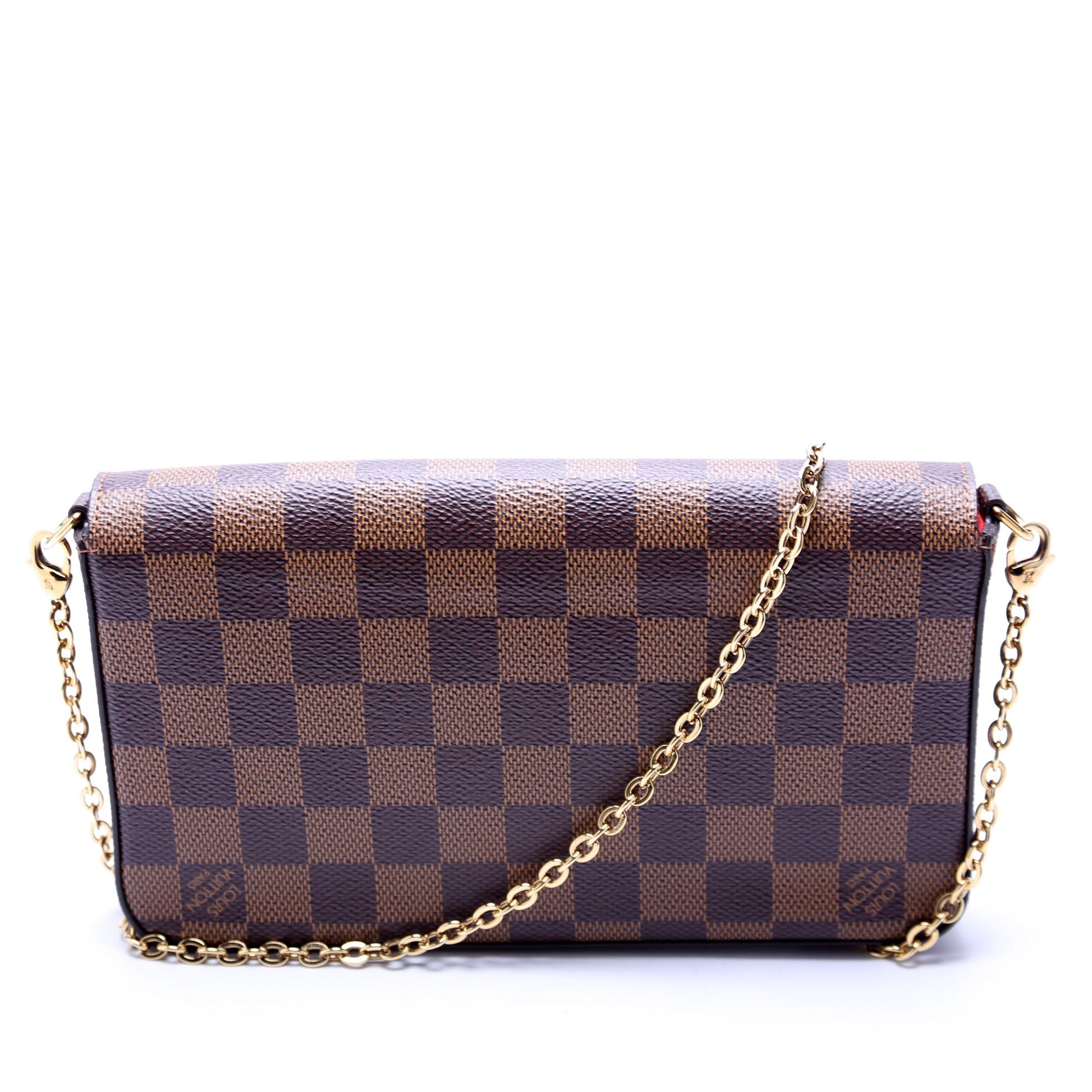 Louis Vuitton Pochette Felicie Ebene Damier Clutch Bag Ebene 12