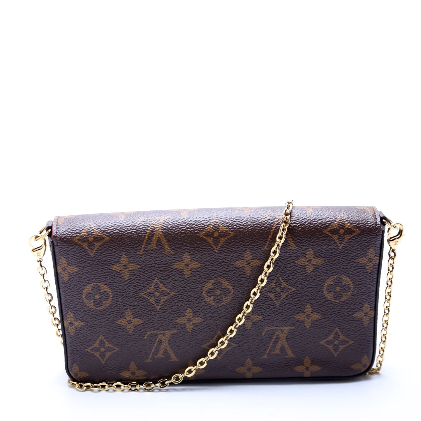 Louis Vuitton Pochette Felicie Berry Monogram Clutch Bag Berry 5