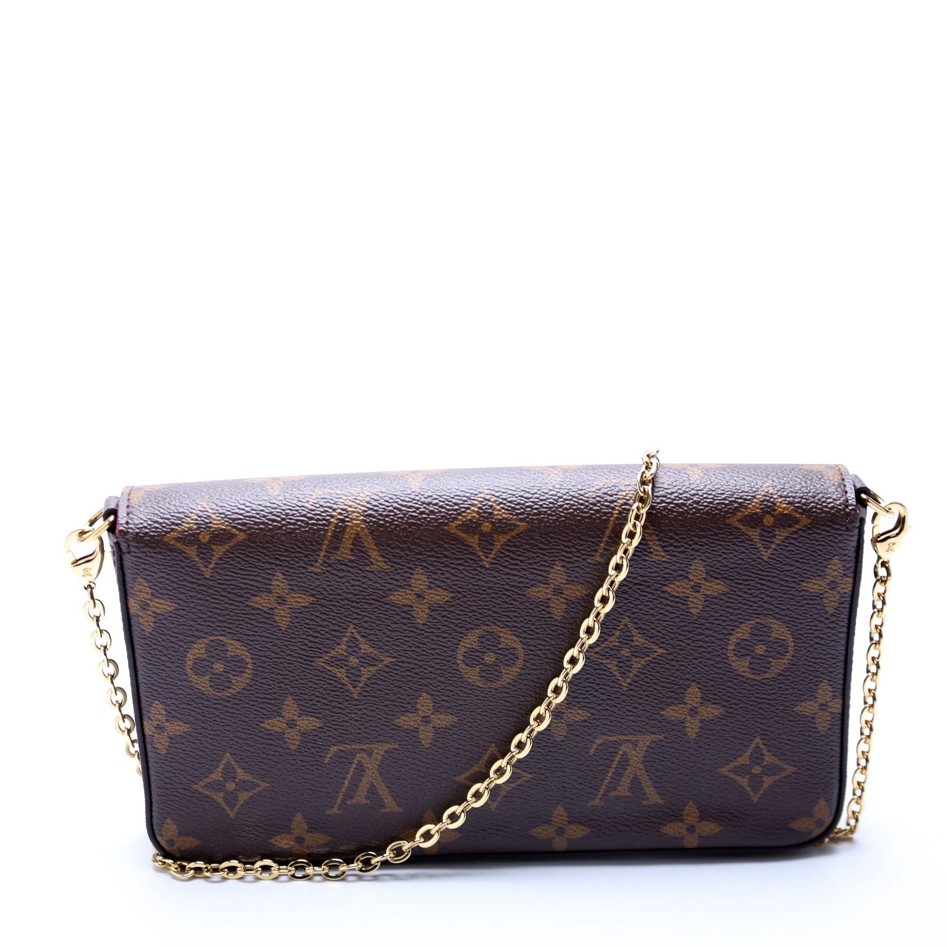 Louis Vuitton Pochette Felicie Berry Monogram Clutch Bag Berry 5