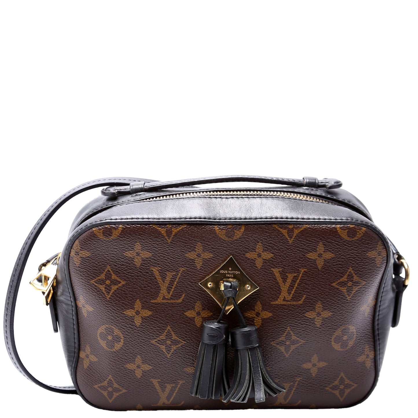 Louis Vuitton Saintogne Monogram Black Handbag Black 1