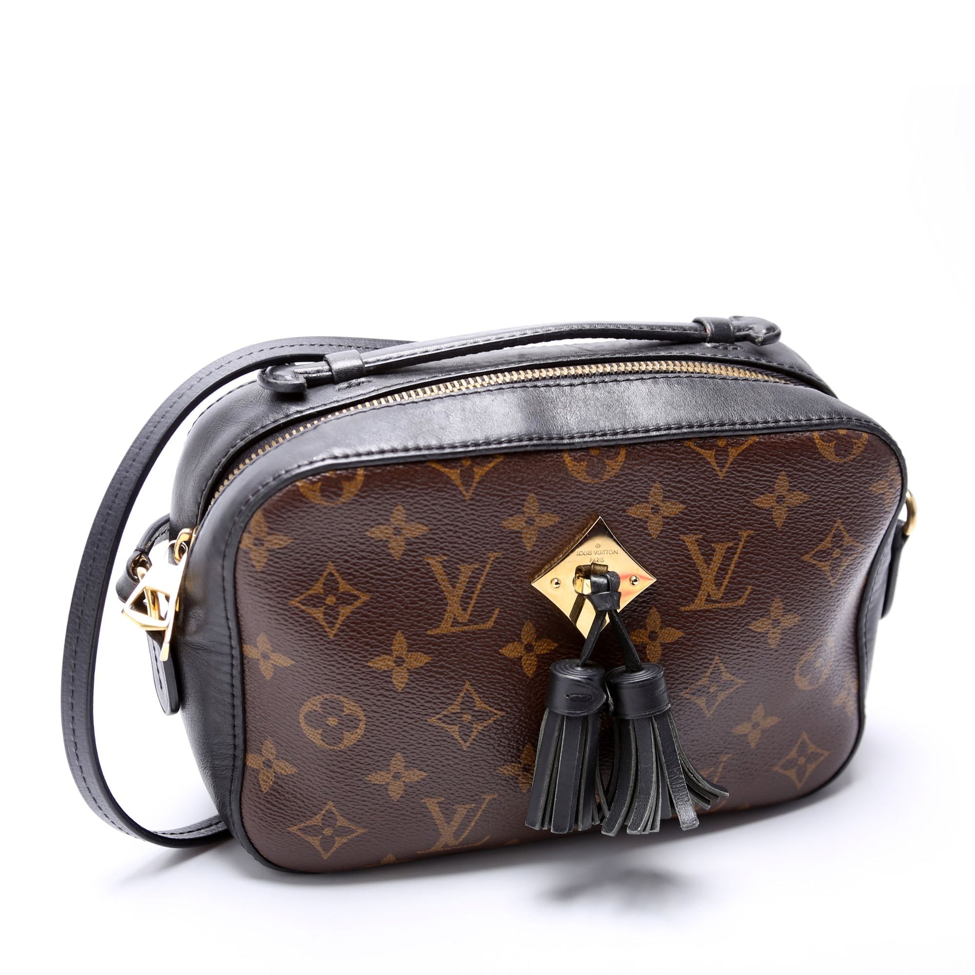 Louis Vuitton Saintogne Monogram Black Handbag Black 1