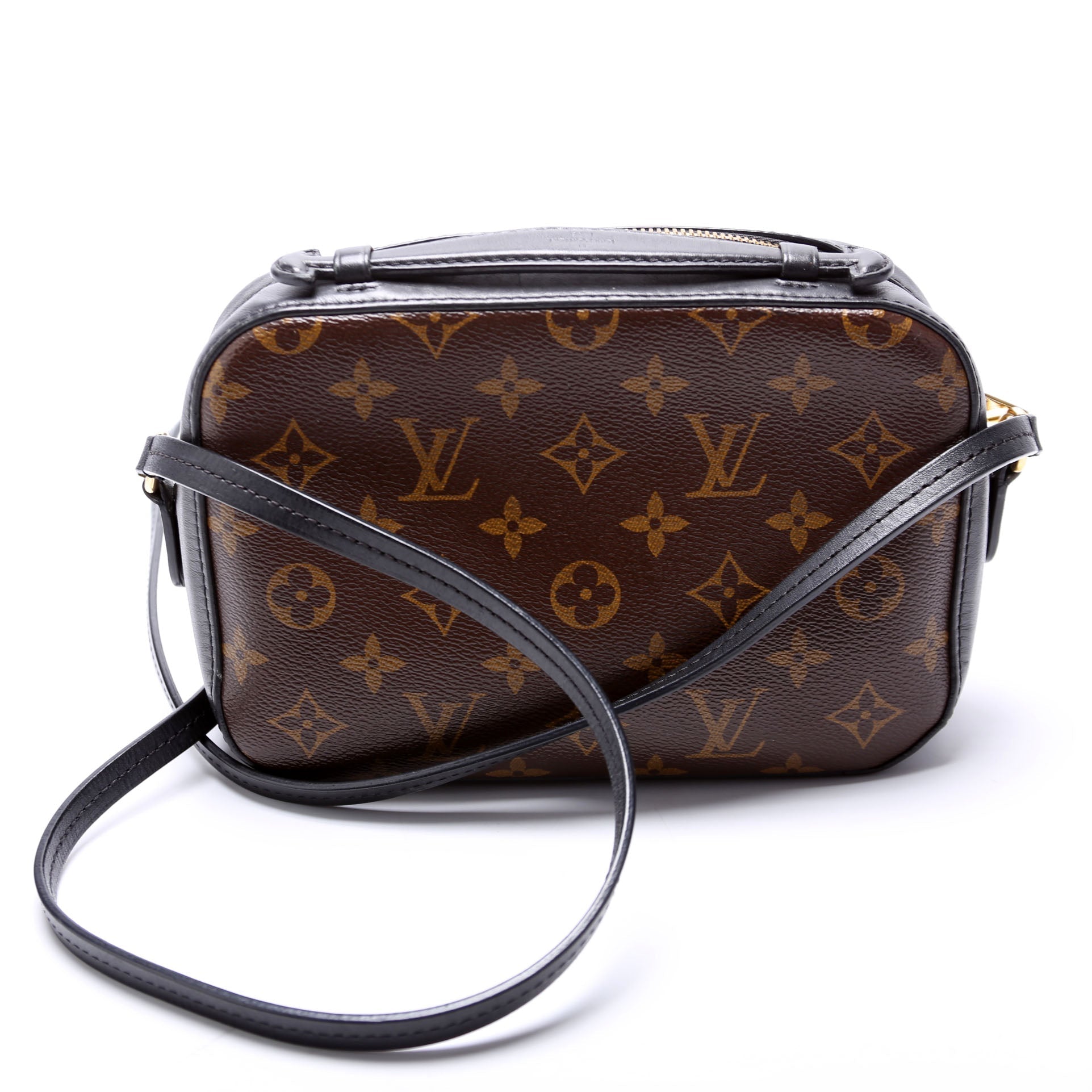 Louis Vuitton Saintogne Monogram Black Handbag Black 1