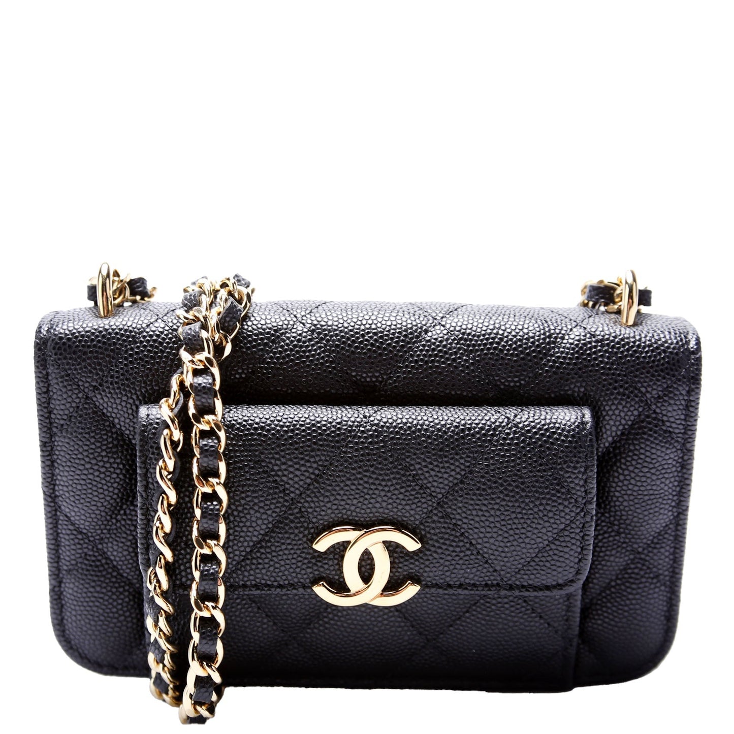 Chanel Pocket Twins on Caviar Small Clutch Bag Caviar 2