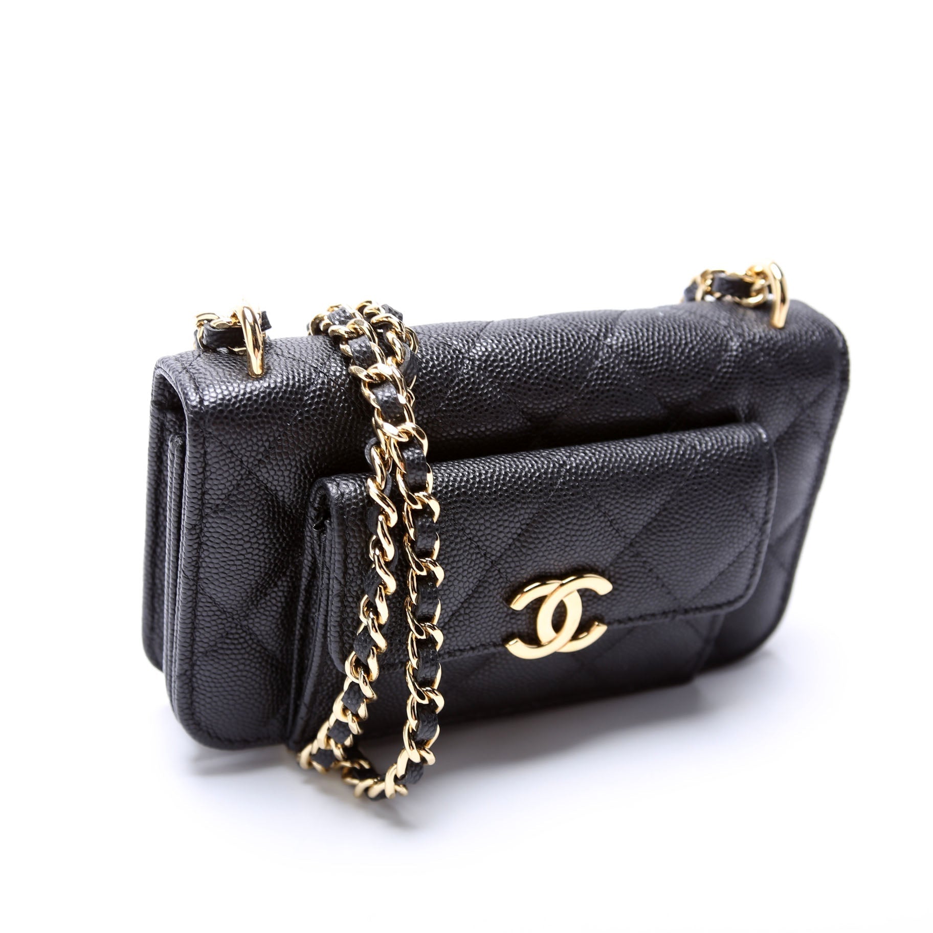 Chanel Pocket Twins on Caviar Small Clutch Bag Caviar 2