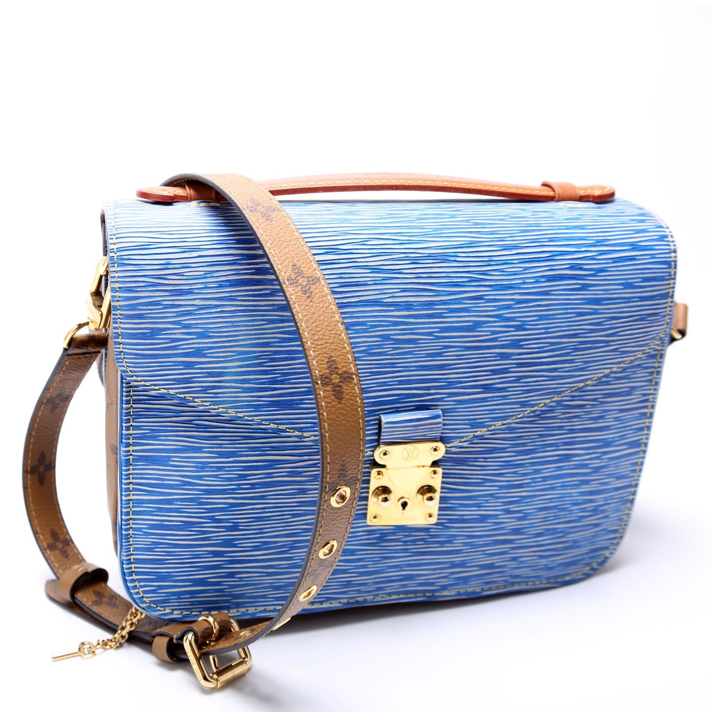 Louis Vuitton Pochette Metis Reverse Monogram Epi Clutch Bag