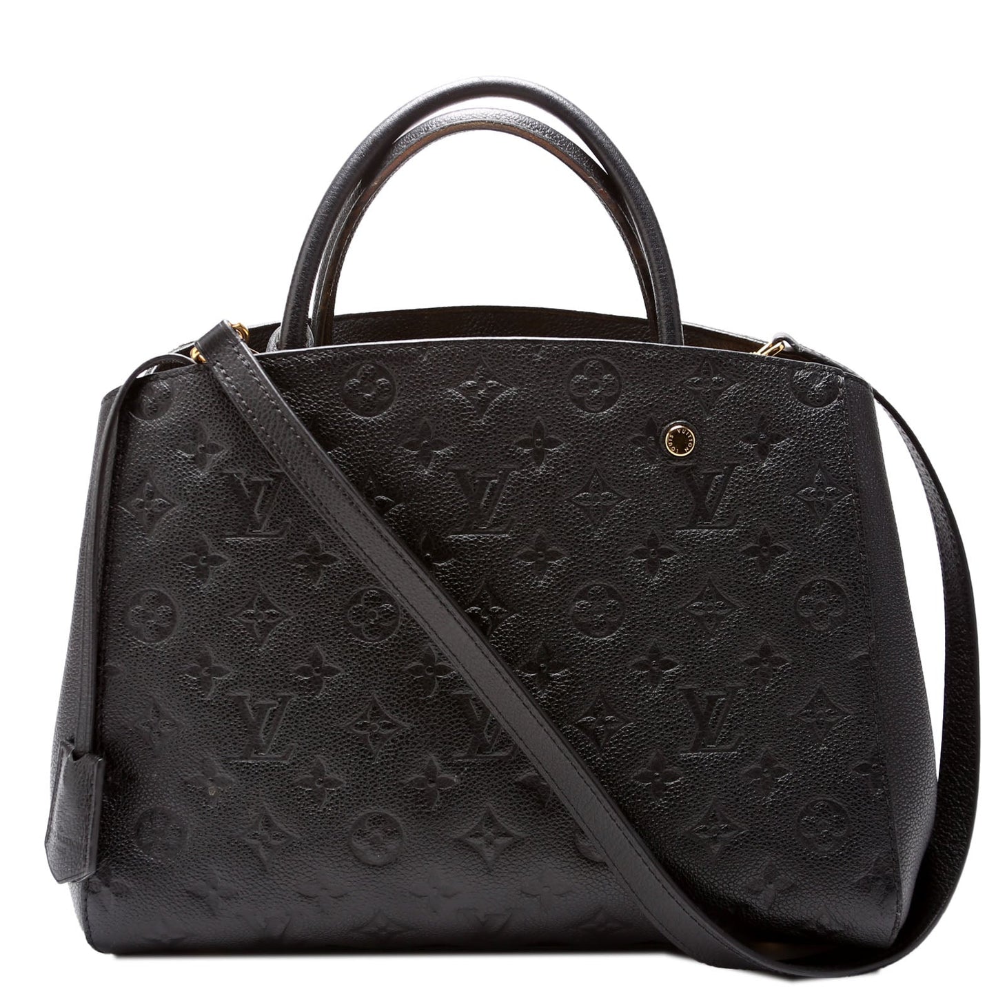 Louis Vuitton Montaigne MM Empreinte Black Handbag Black 3