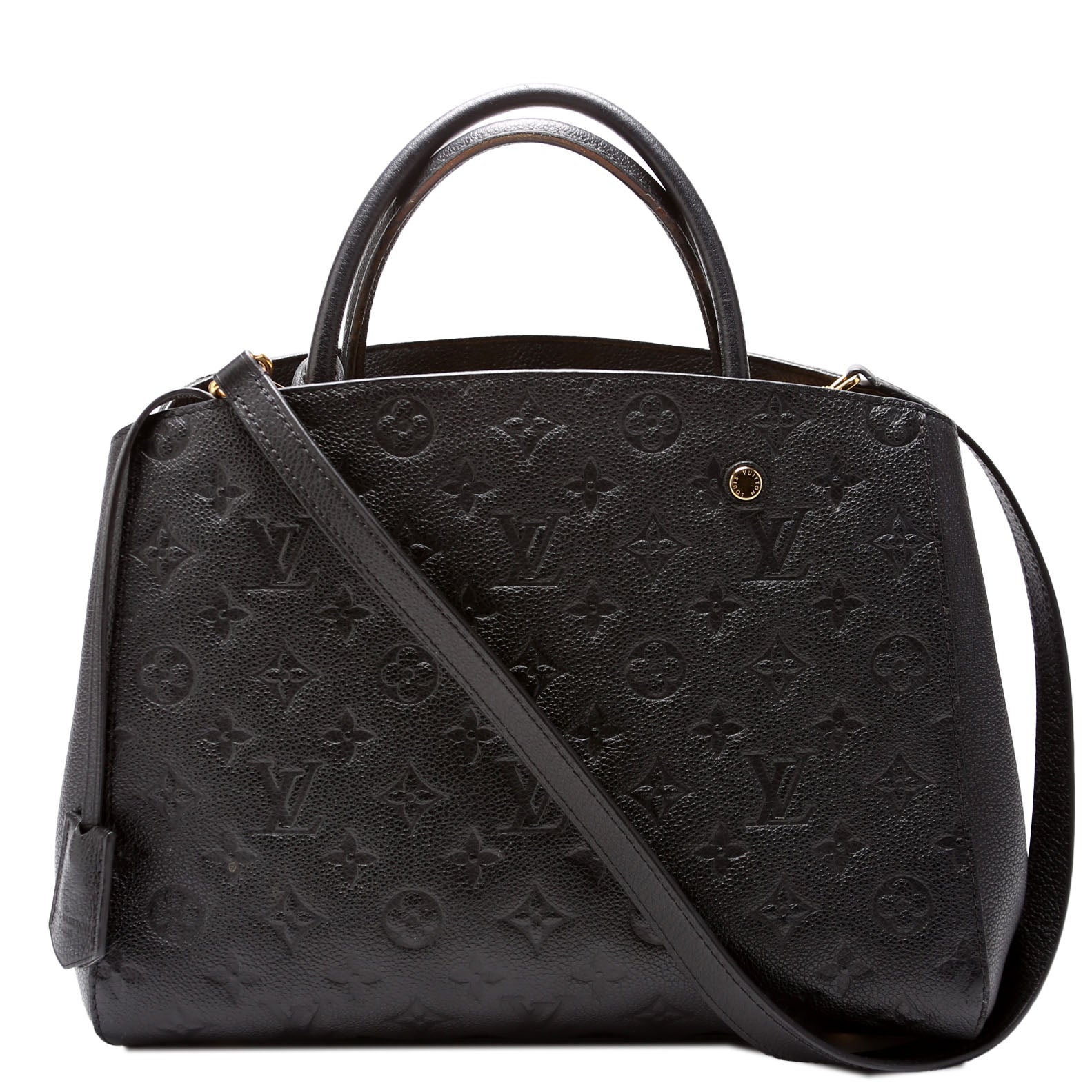Louis Vuitton Montaigne MM Empreinte Black Handbag Black 3