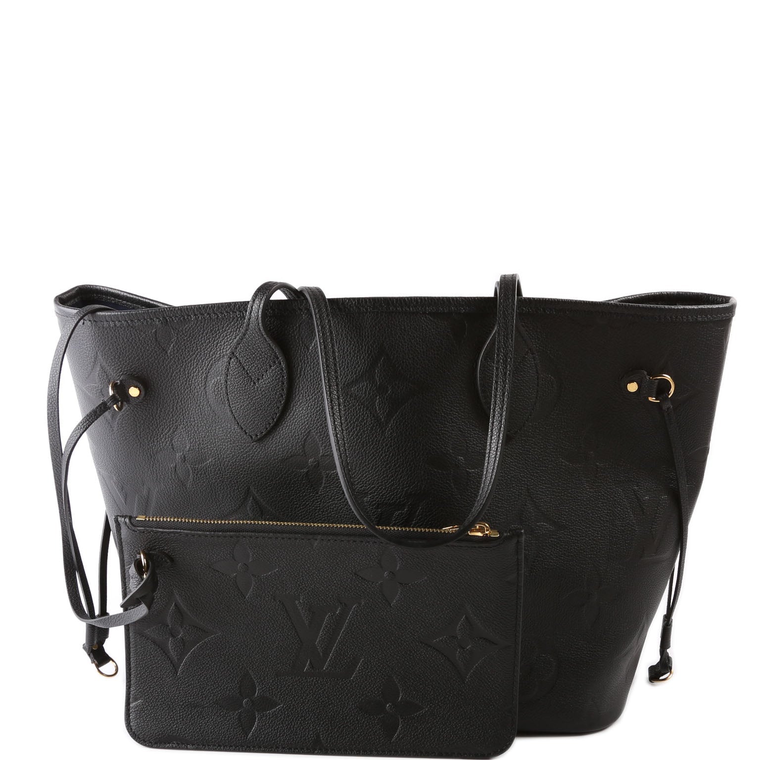 Louis Vuitton Neverfull MM Empreinte Black Wallet Case