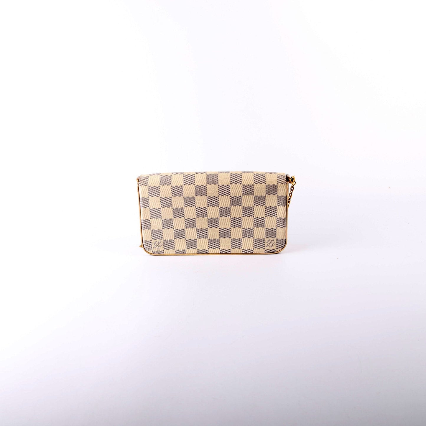 Louis Vuitton Pochette Felicie Azur Damier Clutch Bag Azur 12
