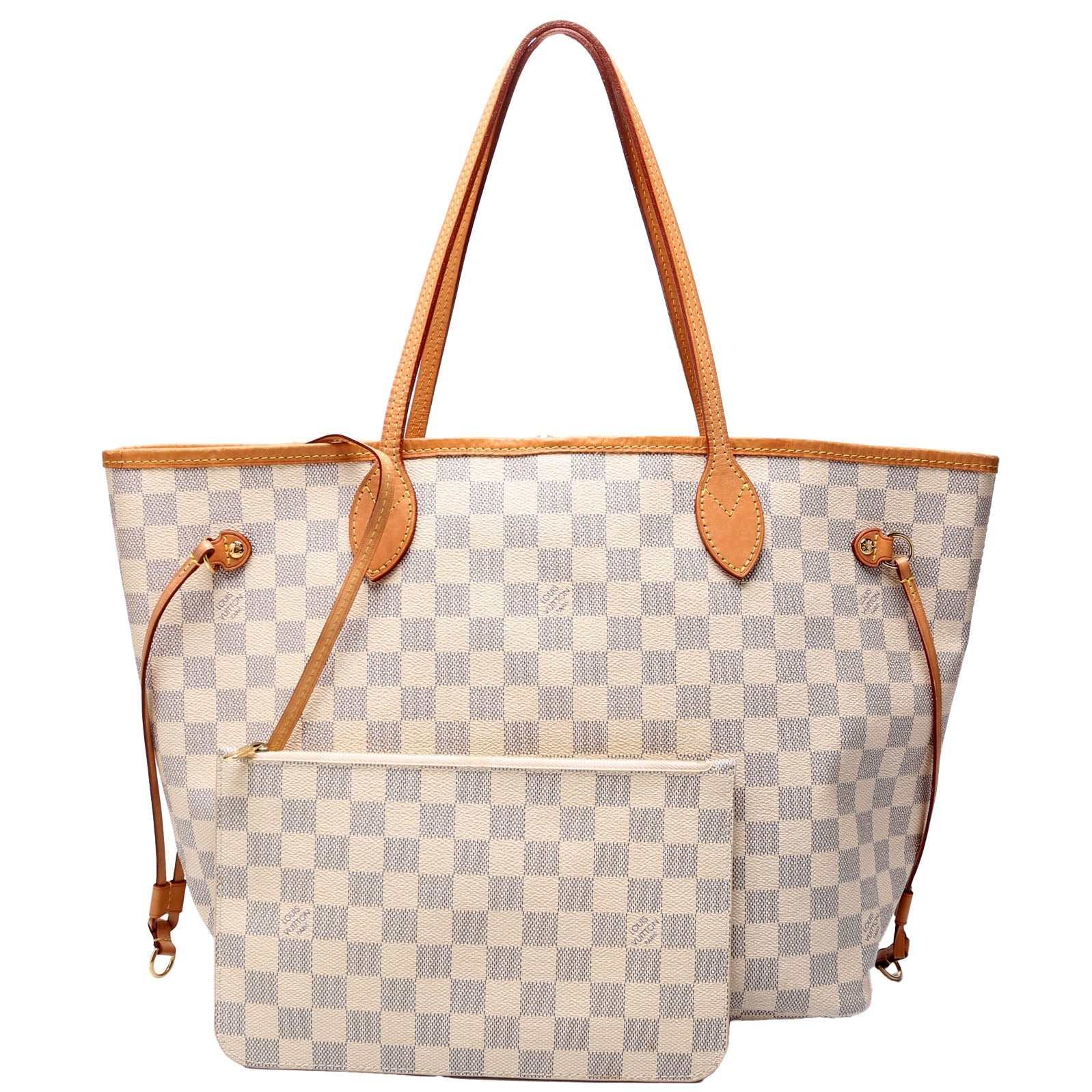 Louis Vuitton Neverfull W MM Azur Damier Wallet Case Azur 18