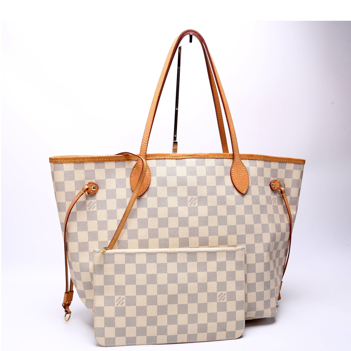 Louis Vuitton Neverfull W MM Azur Damier Wallet Case Azur 18